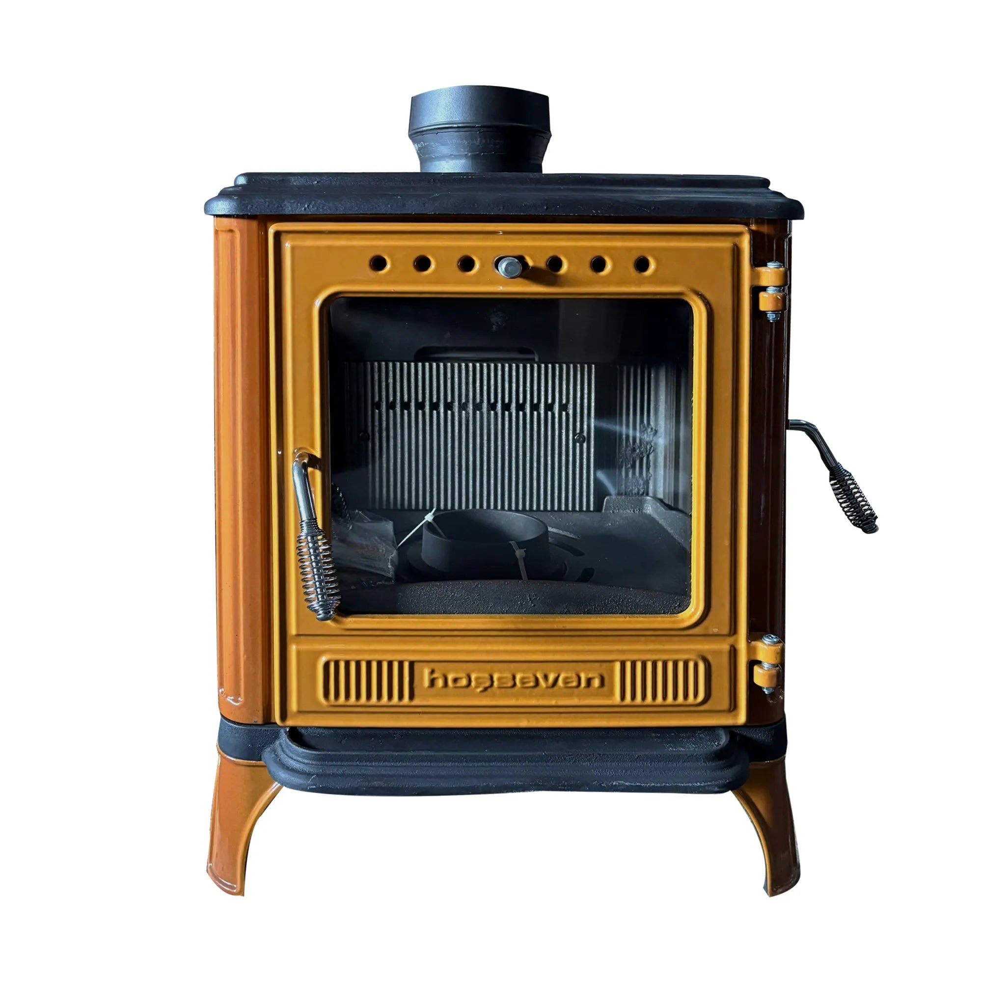 Mini Iron Cast Stove Yellow - TheCastingFire