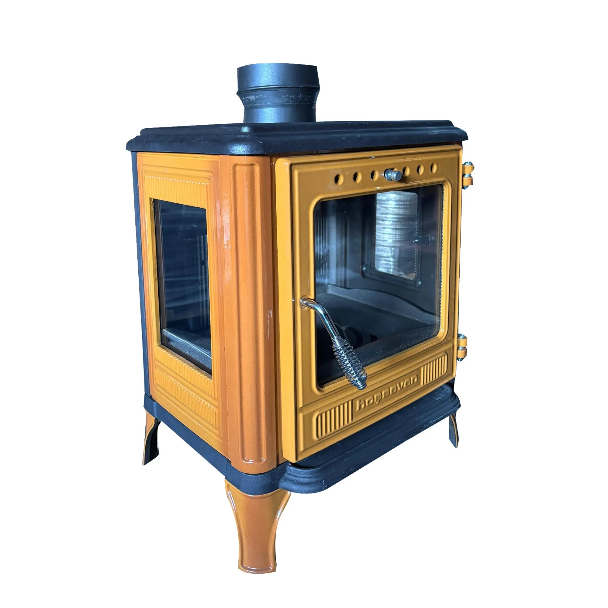 Mini Iron Cast Stove Yellow - TheCastingFire