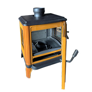 Mini Iron Cast Stove Yellow - TheCastingFire