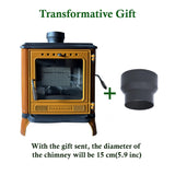 Mini Iron Cast Stove Yellow - TheCastingFire