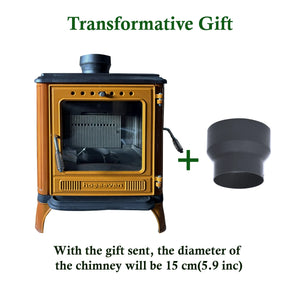 Mini Iron Cast Stove Yellow - TheCastingFire