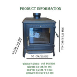 Mini Iron Cast Stove Black - TheCastingFire