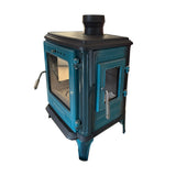 Mini Iron Cast Stove Blue - TheCastingFire