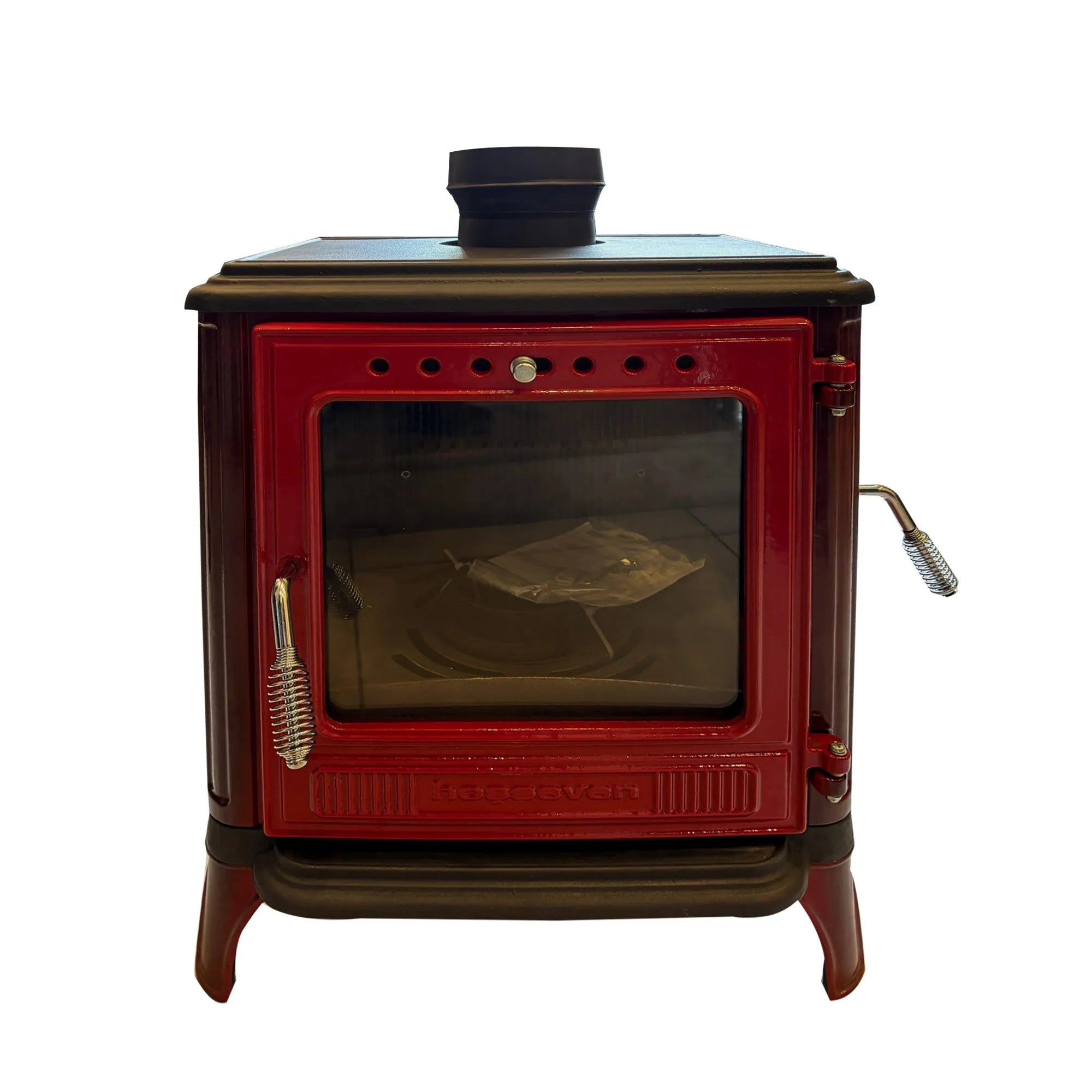 Mini Iron Cast Stove Red - TheCastingFire