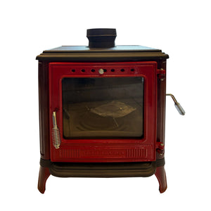 Mini Iron Cast Stove Red - TheCastingFire