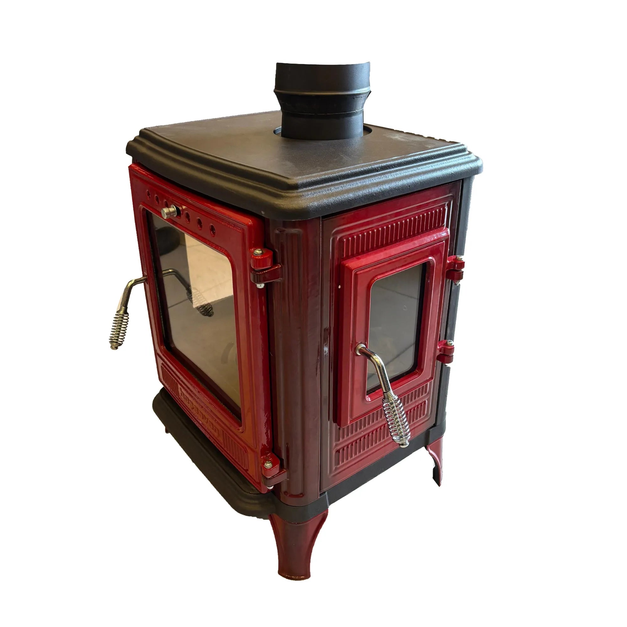 Mini Iron Cast Stove Red - TheCastingFire