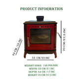 Mini Iron Cast Stove Red - TheCastingFire