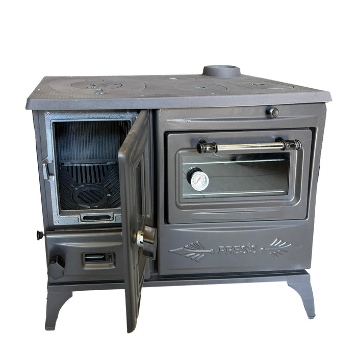 Black Cast Iron Burning Fireplace Wood Stove