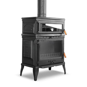 Retro Cast Iron Stove with Vertical Oven - CastingFire