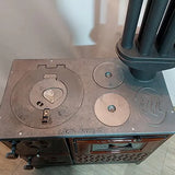 Tiny House Stove Cabin Stove (Brown Cast Iron Stove) - Casting Fire