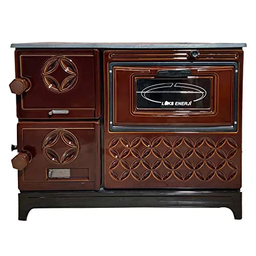 Tiny House Stove Cabin Stove (Brown Cast Iron Stove) - Casting Fire