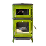 Vertical Cast Iron Stove Green - TheCastingFire