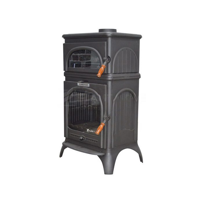 Cast Iron Stove with Oven | Compact Cooking Stove for Tiny House Living