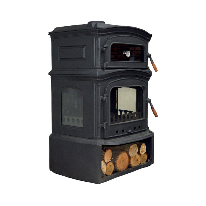 Black Cast Iron Stove, Burning Fireplace Wood Stove Cooker Stove Farmhouse Stove With Oven Fire Pit Gift