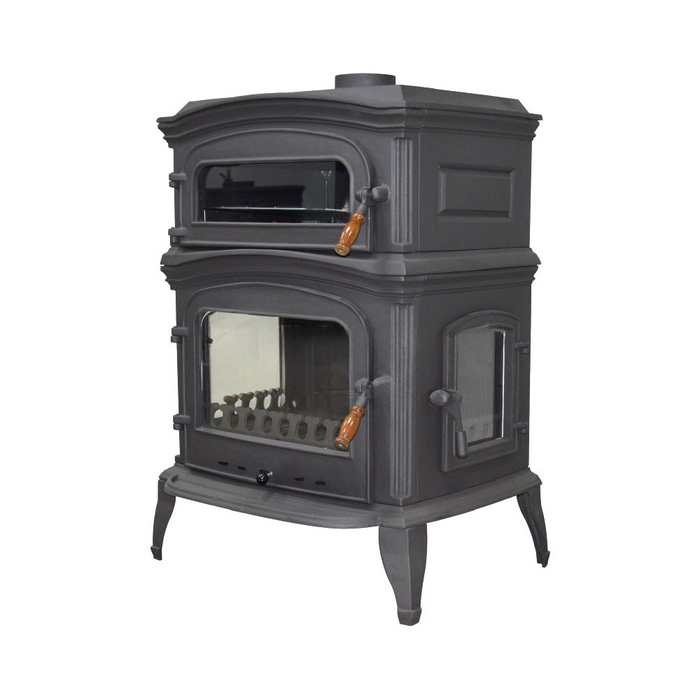 Glass Cast Iron Stove with Side Cover