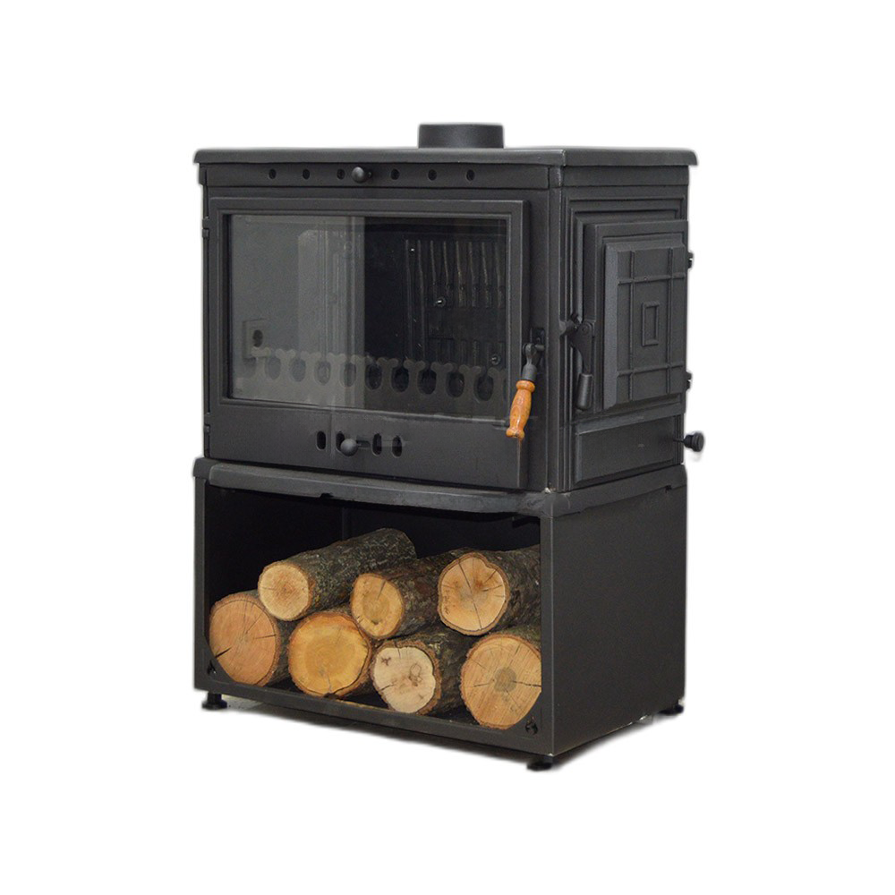 Black Mini Small Cast Iron Stove