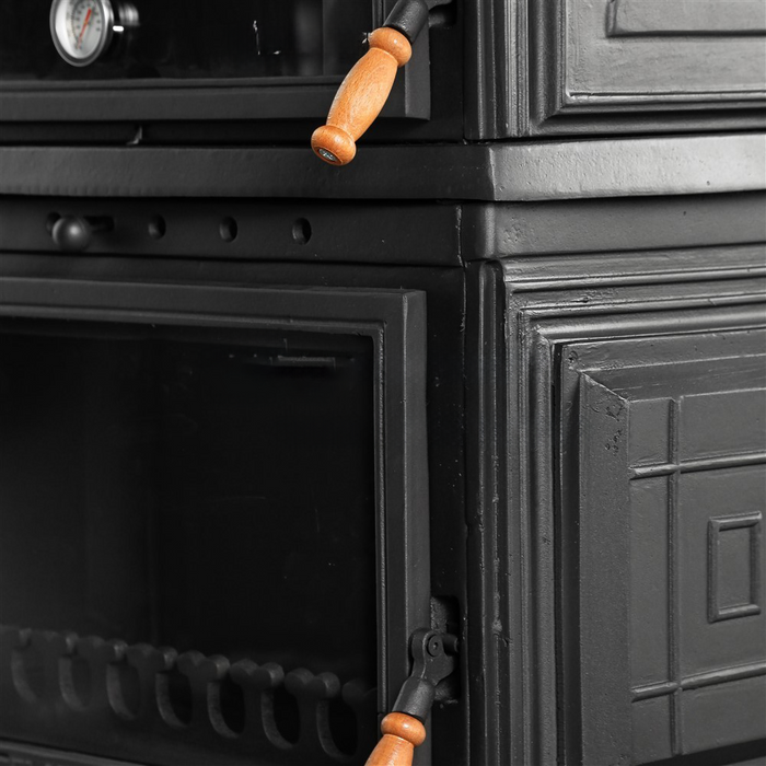 Cast Iron Stove with Retro Vertical Oven