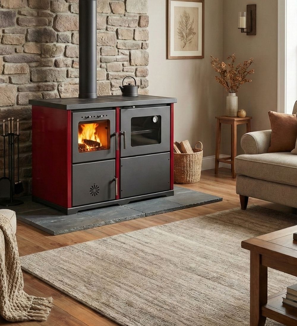 Lotus Hydro Cast Iron Wood Stove